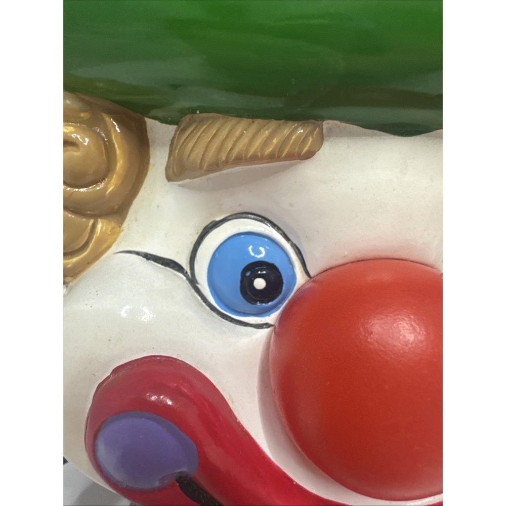 Vtg CLOWN Doorbell Ringer Musical‎ Head Push Nose Rare Tested/Works - Picture 3 of 16